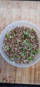 Lamb mince mixture