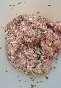 Marinate the mince kebab mixture