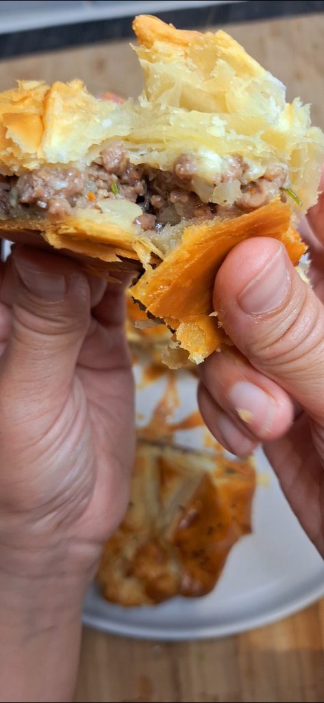 Lamb Mince Puff Pastry Pie
