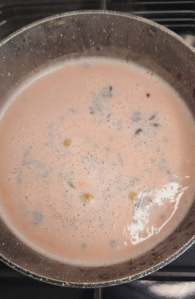 Add sugar and bring to the boil