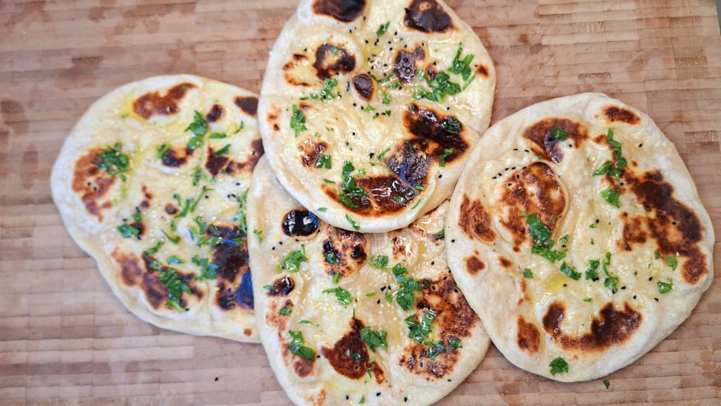 Easy homemade naan bread