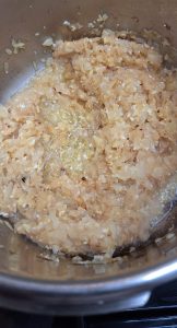 Lightly brown onions